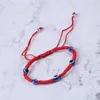 Bracciale intrecciato a mano Bracciale portafortuna Kabbalah Filo rosso Braccialetti Hamsa Braccialetti blu turchi Malocchio Gioielli con ciondoli Bracciale Fatima J8289998