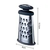 Stainless steel 3-Sided Cheese Graters ginger minced garlic carrots Shredder Slicer chopper crusher kitchen gadgets mashed potato table mill