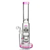 Matrix Stereo Perc Bong Bubblers Thick Water Pipe Tall glass dab rig honeycomb Percolator for Dabs Smoking Hookah Heady Recycler Oil Rigs