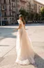 Berta Bohemian Wedding Dresses One Shoulder Lace Appliqued Sequins Boho Wedding Dress A Line Custom Made Bridal Gown Vestidos De N8113816