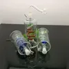 Fabrication de pipes à fumer en verre Narguilé soufflé à la main Bongs Bouteille de fumée d'eau en verre de dragon coloré