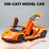 Kidami 132 Skala Aventador 770 Diecast Vehicle Model Toy Cars Dra tillbaka bil med ljudlätt presentkollektion för barn Vuxna Y20036110477