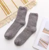 Nyaste ankomster Mense Casual Warm Socks Soft Solid Neat Fuzzy Socks Winter Thermal Indoor Floor Sock Thermal Terry Sock5884726