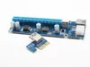 USB3.0 PCI-E1X إلى 16x الموسع كابل بطاقة الناهض محول SATA 15PIN-6PIN للتعدين بيتكوين
