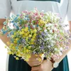 Artificial Flowers Colorful Long Stem Fake Flowers Bouquet Breath Silk Flower Wedding Decorative flower Faux Floral T2I5333