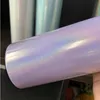 20oz Rainbow Paint Skinny Tumbler Rostfritt Stål Dubbel Vakuum Isolerad Stragiht Kopp med lock 5 Färg I lager