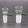 Стеклянные миски для кальянов бонгов 14 мм 18 мм мужского зеленого синего толстых прозрачных кусочков чаши