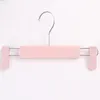 Färgglada Svart Genomskinlig Rosa Plasthängare För Underkläder Underkläder Anti-Skidding Kläder Byxor Kjol Clip Hangers Rack