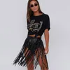 Leteky rok Fringe Dance Bottoms Sheer Long Maxi Rooks, Pool, Rave, Clubwear Rave Shorts of Festival Cover Ups