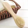 Brosse faciale naturelle brosse de bain pour peau sèche enlever la peau morte frotter la brosse à ongles pour le visage