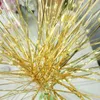 72 cm Fiore decorativo in plastica artificiale di Natale Fiore artificiale in oro Piante finte Festa in casa Mazzo di erba in plastica decorativa per capodanno