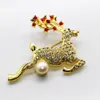 Kerstmis accessoires Mooie elanden cartoon plezier broche pin broche sieraden