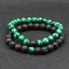 Haute Qualité Femmes Hommes Accessoires Mode Bijoux naturelles VOLCANIQUE Perles Bracelets énergie de guérison de pierre d'oeil de tigre Bracelet en pierre