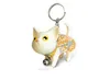 FashionNew Fashion fofo Kawaii Metal Kitten Key Chain Chain Ring Anime Keychain Novelty Creative Trinket Charm Women Girl Kids3907663