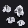 Freeshipping 500pcs Wholesale Useful Tool Parts Zinc Plated Carbon Steel T Nut Four-Pronged Tee Nuts For Woodworking Furniture