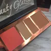 Beauty Glazed Marque Maquillage Highlight Contour Poudre Pressée Palette Ombre Cosmétiques Mat Visage Maquillage Pressé Pâle 4 Couleurs En 1