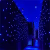 3mx6m LED rideau de fête de mariage LED étoile tissu noir scène toile de fond LED étoile tissu rideau lumière mariage Decoration179y