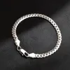 Gros-NOUVEAU 20CM 18K Or Jaune \ Argent Plaqué Hip Hop Chaîne BRACELET Mode Hommes Cuba Lien Bracelets Pour Hommes Bijoux De Fête