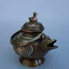 Античный чистая медь утконоса горшок повез уток Фляга чайник с ручкой уникального горшком коллекции античной оптовым