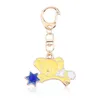 Cute Car Key Łańcuchy Emalia Alloy Zwierząt Heart Wings Star Wisiorek Charms Torba Biżuteria Breloki Metal Brelok Holder Moda Torebka Decor