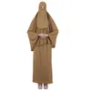 Voile musulman Hijab Abaya 3 pièces robe femmes vêtement de prière islamique Khimar jupes Jilbab couverture complète Burqa Ramadan caftan arabe