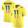 Custom NCAA Oregon Duck 10 Justin Herbert Marcus Mariota 4XL Kiko Alonso USA Flag Mode Stitched College Fotboll Jersey Mens Ungdom