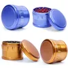 Premium 63MM /2.48" Drum Shape Metal Herb Grinder 4-Piece Aluminum Alloy Hand Muller Tobacco Grinders Smoking Accessories