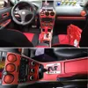 Para mazda 6 2003-2015 painel de controle central interior maçaneta da porta 5d fibra de carbono adesivos decalques estilo do carro acessório