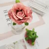 10pcs/lot handmade accessories rose silk flower head wedding deocration roses flor artificial mini rose dry flowers DIY flower garland