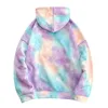 Felpe con cappuccio Felpe da uomo Felpa con cappuccio e pullover Tie Dye con tasca a marsupio 2020 Felpe con cappuccio oversize stile moda invernale Streetwear