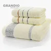 3 Pack Cotton Towel Set For Bathroom 1PC Bath Towel 2PCS Hand Face Towels For Adults Terry Washcloth Travel Beach Sport Towels1