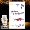 OMMGO Lila Lavendelblatt Temporäre Tattoos für Frauen Arm Schlüsselbein Tatoo Aufkleber Aquarell Transferbale 3D Pflanzen Tattoo Papier274051263