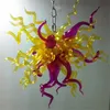 100% Mouth Blown Pendant Lamps CE UL Borosilicate Murano Style Glass Dale Chihuly Art Cute Lighting Vintage Chandelier