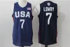 Hommes 2016 USA Basketball Jerseys Dream Team 4 Stephen Curry Kyle Lowry DeMar DeRozan Thompson DeMarcus Cousins Harrison Barnes Dray4226039