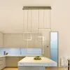 Minimalism Kreativ Modern LED Pendant Lights för levande matsal Lamparas Colgantes AC85-265V Aluminium Body Pendant lampa