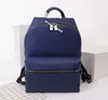 Nuovo stile di alta qualità Design di lusso Zaino da uomo a doppia spalla Borsa per laptop da donna di marca Borsa da viaggio in pelle per studenti grande