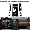 For Lexus IS250 IS300 2006-2012 Interior Central Control Panel Door Handle Carbon Fiber Stickers Decals Car styling Accessorie280s