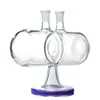 Heißer Großhandel Infinity Wasserfall Glas Bongs 7 Zoll Invertible Schwerkraft Glas Wasserpfeifen Öl Dab Rigs 14mm Außengelenk mit Schüssel