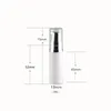 5ml 10ml Tom kosmetisk luftfri pump lotionflaska Mini Refillerbar skönhetsbehållare med pump Clear Cap F567
