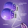 20スピードニップル吸盤バイブレーターの男性のための女性の舌の乳首振動子乳房の拡大ブラシクリトリス刺激装置