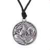 Ожерелье с подвеской в виде морского конька, античное серебро, морские украшения, мужской ирландский амулет, символы, ожерелье332E