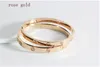 2020 GOOD NYA SKRIFER Förlorar aldrig Style Silver 18K Rose Gold 316L Rostfritt stål Forever Lovers Skruv Bangle Armband utan skruv4199410