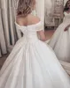 Vestido Noiva 2020 Sparkly Kristal Boncuk Gelinlik Kapalı Omuz Gelin Balo Lüks Brautkleid Robe De Mariage