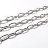 Easter gifts Lot brand new in bulk 5meter silver stainless steel 6mm Long Oval chain jewelry findings marking DIY
