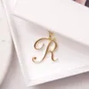 Moeder Love Cursive Name -N English Alphabet Goud Zilver Family Friend Letters Sign Word Chain Kettingen Tiny Initiële Letter Hanger Sieraden