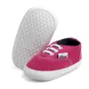 Bebek Erkek Kızlar Canvas Toddler Spor Sneaker Anti-Slip First Walkers Şeker Ayakkabıları