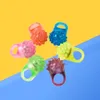 6Color Mix Led Flashing Jelly Ring Party Bar Blinking Soft Glow Light UP Party Favor Christams Gifts