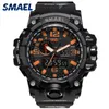 Orange Camouflage Watches Militares Smael Brand Watch Digital LED Wristwatch Sport 1545b Mens assistir Luxuryclock masculino exército militar5509366