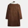 Heren Trench Coats 4 kleuren Heren jas jas Warm Imitatie Suede Long Wind Breaker Fashion Casual M-3XL