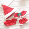 Free shipping Star doll Baby clothes 20CM Christmas costume Four-piece suit Doll accessories clothes Very cute doll dress up clothes